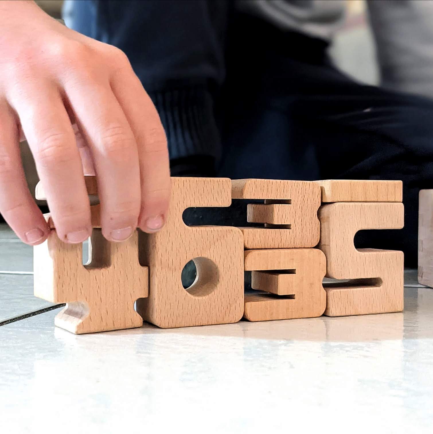 Plan Et Stratégie De Construction De Blocs De Bois | Photo Premium